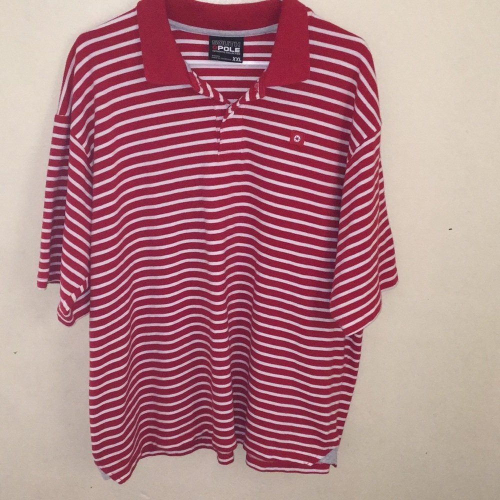 SOUTH POLE red and white striped shirt